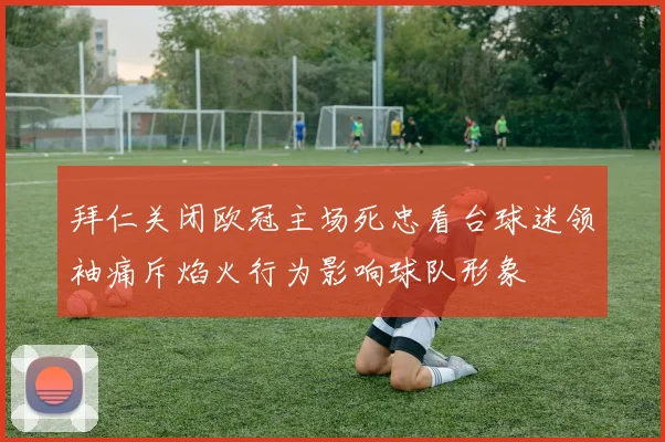 拜仁关闭欧冠主场死忠看台球迷领袖痛斥焰火行为影响球队形象